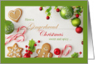 Gingerbread Christmas Sweet and Spicy card