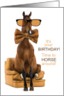 Funny Birthday Time to Horse Around card