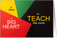 Teacher Appreciation Day Construction Paper card