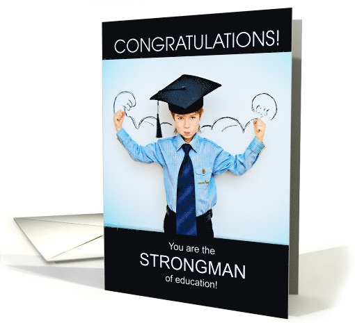Elementary School Graduation Bodybuilding Theme card (1912890)