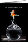 Congratulations Fish Jumping for Joy card
