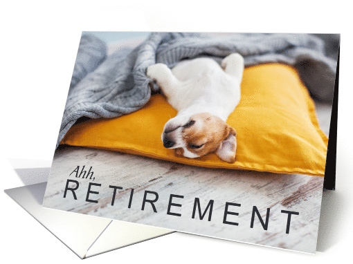 Retirement Congratulations Cute Jack Russell Puppy card (1922104)