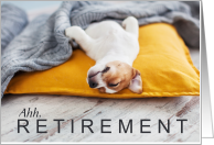 Retirement Congratulations Cute Jack Russell Puppy card