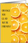 Funny Friendship ORANGE You Glad We’re Friends card