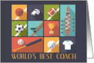 Thank You Coach World’s Best Sport Theme card