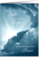 Encouragement Light Hope Peace card