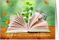 12 Step Recovery Write a New Story card