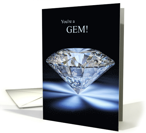 Thank You You're a GEM Diamond on Black card (1978828)