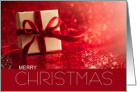 Classic Merry Christmas Style in Seasonal Reds card