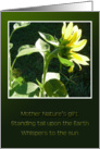 Earth Day Haiku Sunflower card