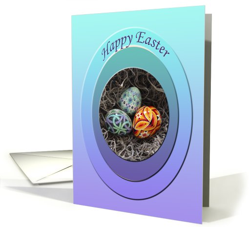 Happy Easter Pysanky Eggs card (556232)