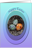 Happy Easter Pysanky Eggs card