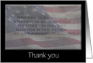 Support Our Troops Thank You card