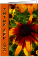 Think Spring Floral card