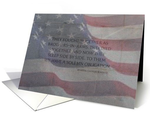 Veterans Day Thank You card (581092)