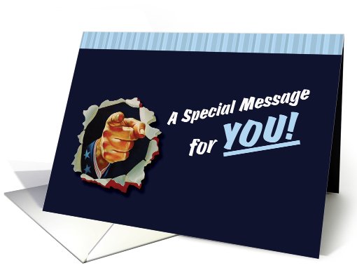 A Special Message for You! BLUE card (687532)