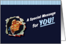 A Special Message for You! BLUE card