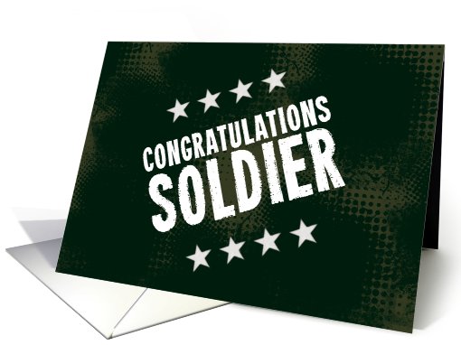 Congratulations Soldier (Promotion Card-Green) card (762529)