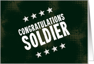 Congratulations Soldier (Promotion Card-Green) card