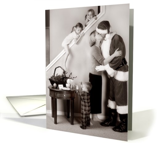 Mommy's Kissing Santa card (534462)