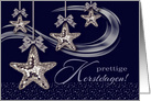 Prettige Kerstdagen. Dutch Christmas Card with Christmas Ornaments card