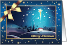 Merry Christmas Business Corporate Greeting Star of Bethlehem card