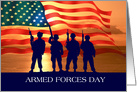 Happy Armed Forces Day. Patriotic Design card