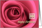 Happy 40th Birthday. Elegant Pink Rose card