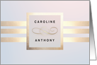 Wedding Invitation. Custom Names Luxury Elegant design card