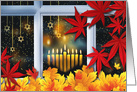 Happy Thanksgivukkah. Hanukkah and Thanksgiving Theme Card