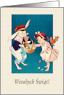 Wesolych Swiat . Polish Easter card