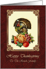 Happy Thanksgiving. Vintage Design card