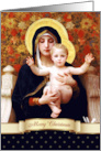 Merry Christmas. Madonna and Child painting by W.Bouguereau card