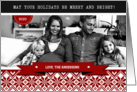 Happy Holidays. Personalized Christmas Photo Card