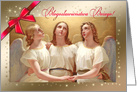 Blogoslawienstwa Bozego. Polish Christmas Card with Vintage Angels card