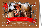 Feliz Navidad. Merry Christmas in Spanish Custom Photo card