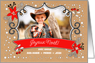 Joyeux Noel. Custom Photo Christmas Card in French card