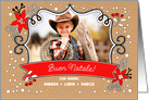 Buon Natale. Custom Christmas Photo Card in Italian card