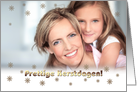 Prettige Kerstdagen. Custom Christmas Photo Card in Dutch card