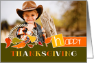 From Our Home To Yours. Thanksgiving Personalized Photo Card