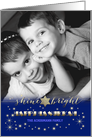 Happy Hanukkah from Our Home to Yours. Personalized Photo Card