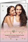 Happy Hanukkah from Our Home to Yours. Personalized Photo Card