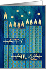 Happy Hanukkah. Menorah Candles card