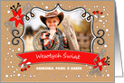 Wesolych Swiat. Custom Christmas Photo Card in Polish card