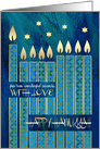 Happy Hanukkah for Parents. Menorah Candles card