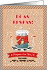 Boas Festas e Prospero Ano Novo. Portuguese Christmas card