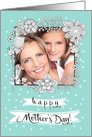 Happy Mother’s Day. Floral Frame Personalized Photo Cards