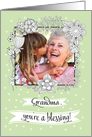 Mother’s Day Custom Photo Card for Grandma from Granddaughter card