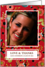 Thank You for the Graduation Gift Custom Photo card