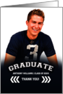 Thank You for the Graduation Gift Custom Photo card